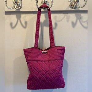 Vera Bradley Plum Medium Tote in Microfiber